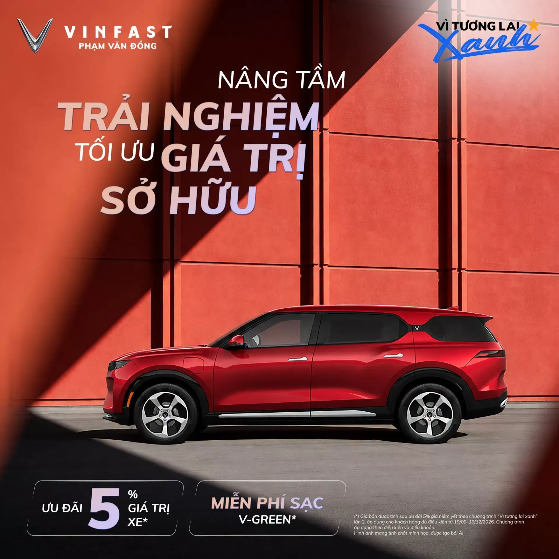 Chương trình “Vì tương lai xanh”, trải nghiệm sở hữu VF9 thêm trọn vẹn