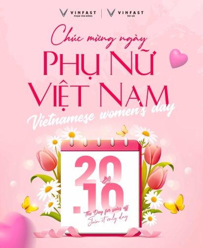 Vinfast Phạm Văn Đồng chúc mừng ngày Phụ nữ Việt Nam