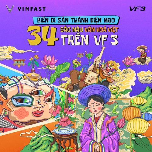 TỪ 34 SẮC MÀU TỔ QUỐC, CUỘC THI SÁNG TẠO CÙNG VF 3 CHÍNH THỨC TÁI KHỞI ĐỘNG