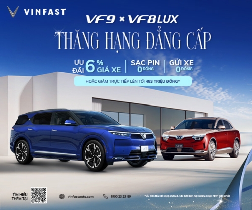 Cơ hội sở hữu bộ đôi đẳng cấp VF 8 và VF 9 với ưu đãi đặc biệt