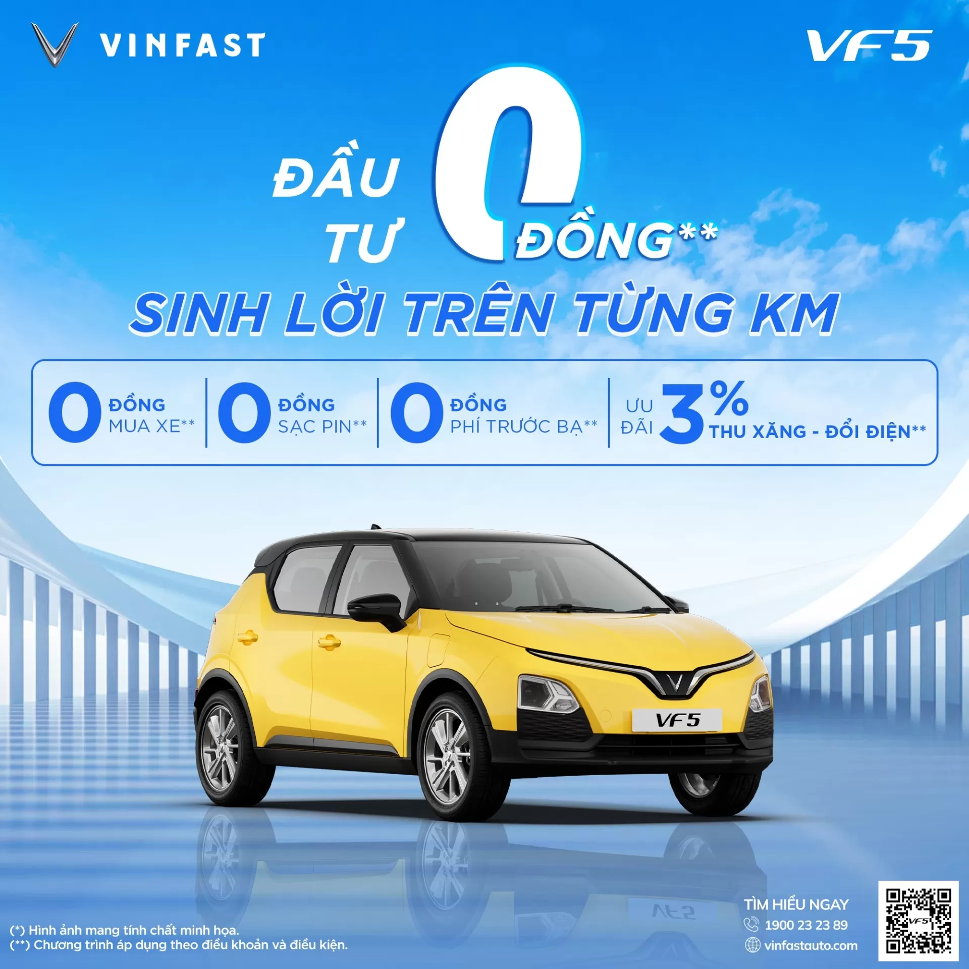 ĐẦU TƯ 0 ĐỒNG**, SINH LỜI TRÊN TỪNG KM