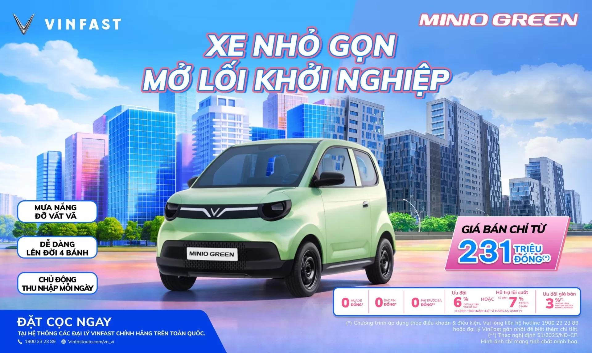 XE NHỎ GỌN, MỞ LỐI KHỞI NGHIỆP