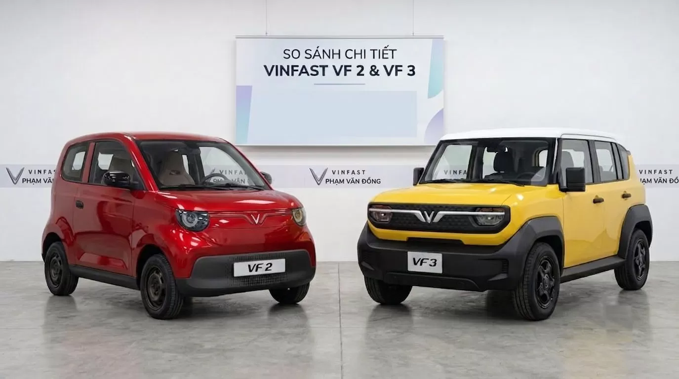 Chi tiết So sánh VinFast VF 2 và VF 3, điều gì làm VF 2 trở nên hấp dẫn?