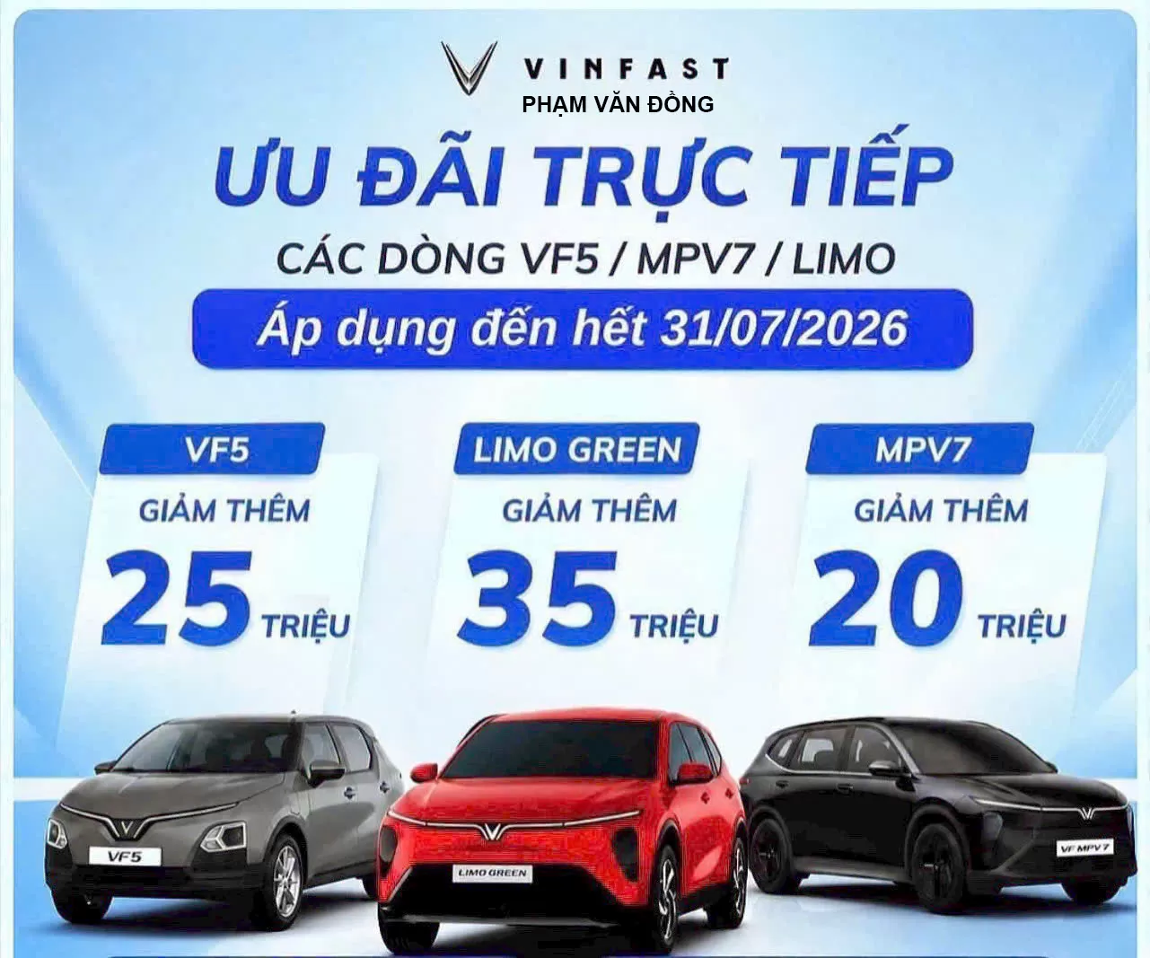 VinFast VF 5: Chớp Ưu Đãi Vàng Tháng 7/2026 – Rinh Xe Điện Đô Thị Quốc Dân